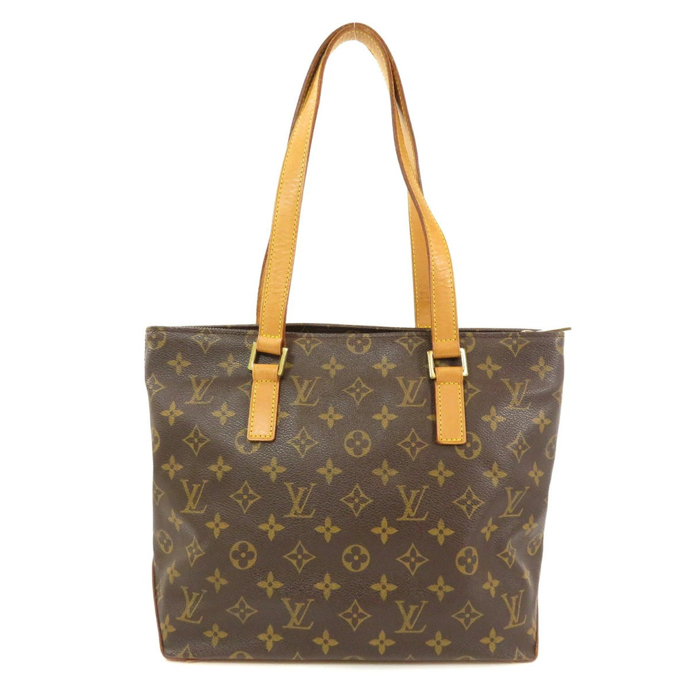 Louis Vuitton Cabas Canvas Piano Bag Tote Monogram Brown
